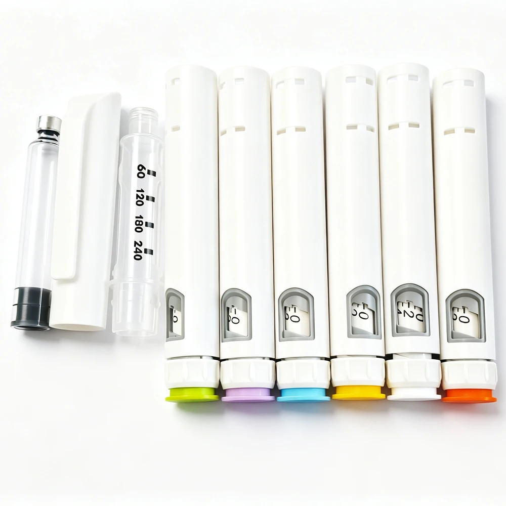 3ml 60U Disposable Injection Pen 5/10 Pack Multi Colour Peptide Pen Automatic Portable Tattoo Magic Pen Insulin Simei Tiel