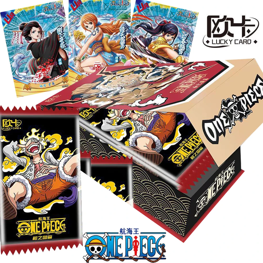 

Original ONE PIECE Collection Card for Children Hot Blooded Action Anime Monkey D. Luffy Zoro Limited Periphery Flash Card Gifts