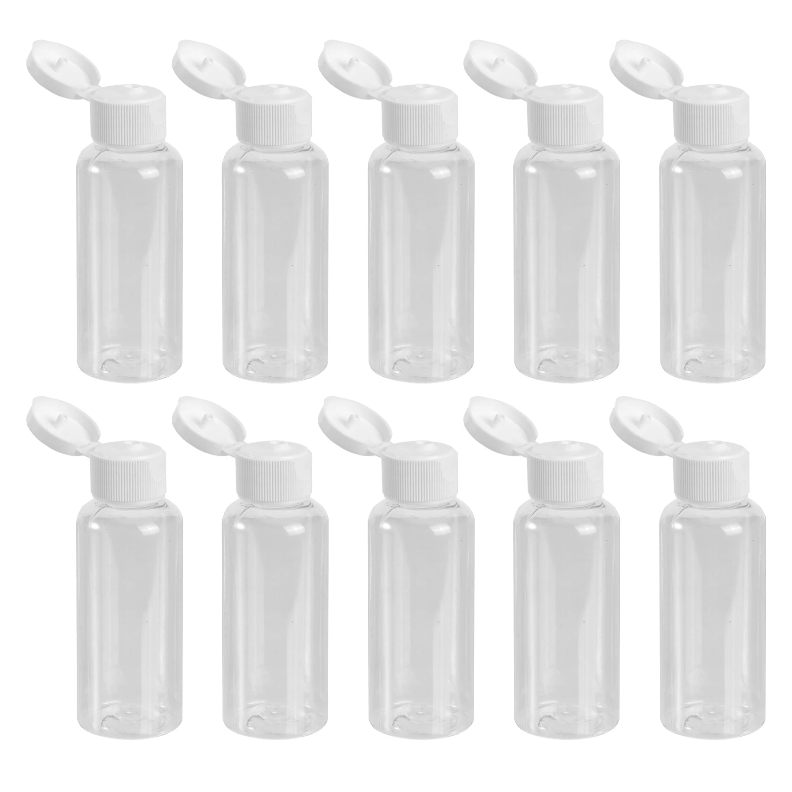 

10pcs Travel Bottles 50ml Leak Proof Durable for Liquids Shampoo Lotion Cosmetics Hand Plastic Containers