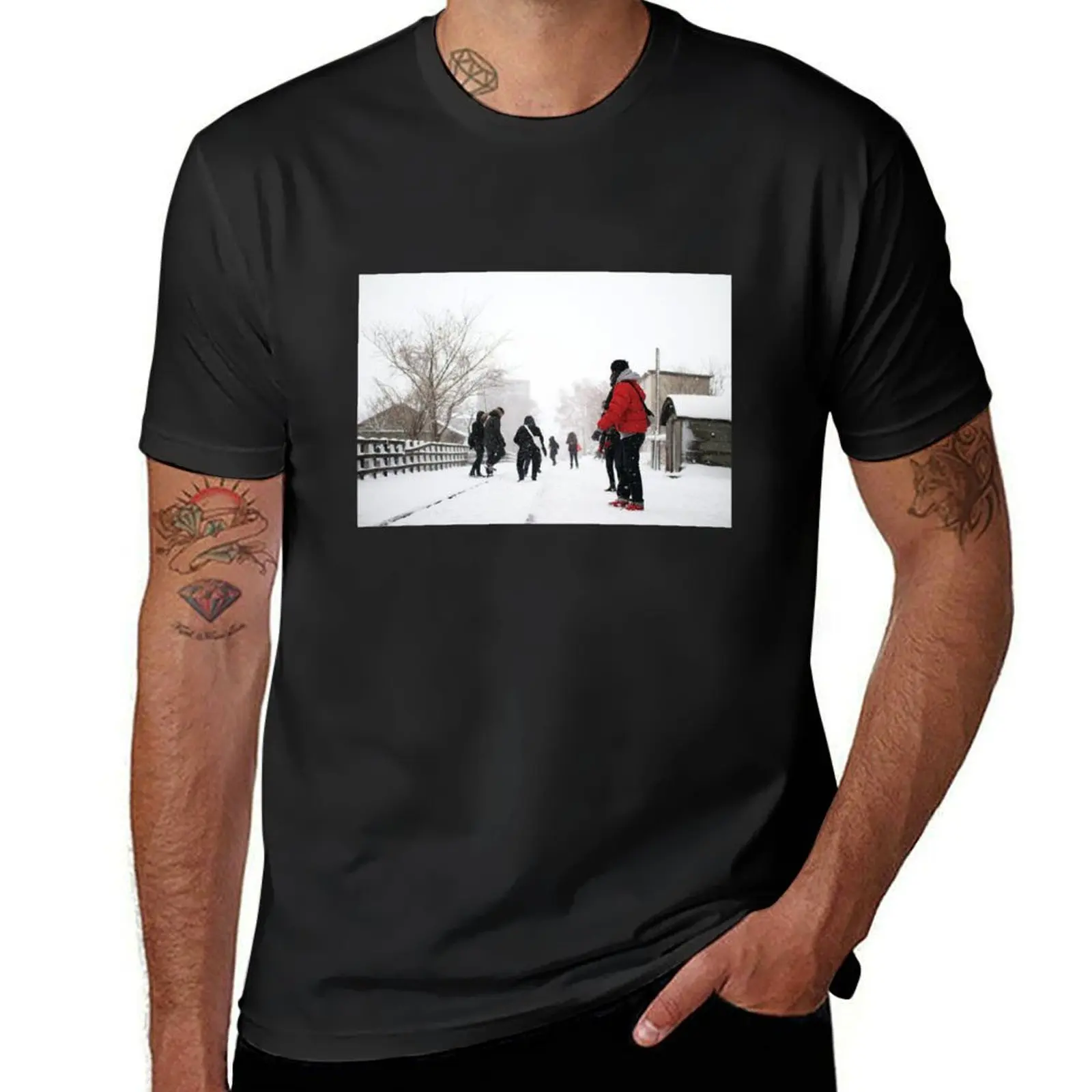 Reminiscing our winter holiday memories playing in the snow T-Shirt funnys summer clothes mens graphic t-shirts big and tall