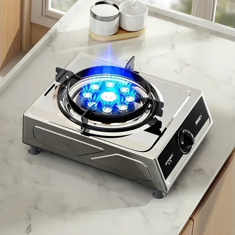 Hemispheric gas stove, single stove, household desktop, liquefied gas, gas stove, natural gas, stainless steel