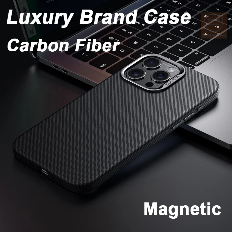 For iPhone 15 Pro Max Case High end Carbon Fiber Kevlar Skin Brand Phone Case For iPhone 15 Pro Max iPhone15 Cover Matte Shell