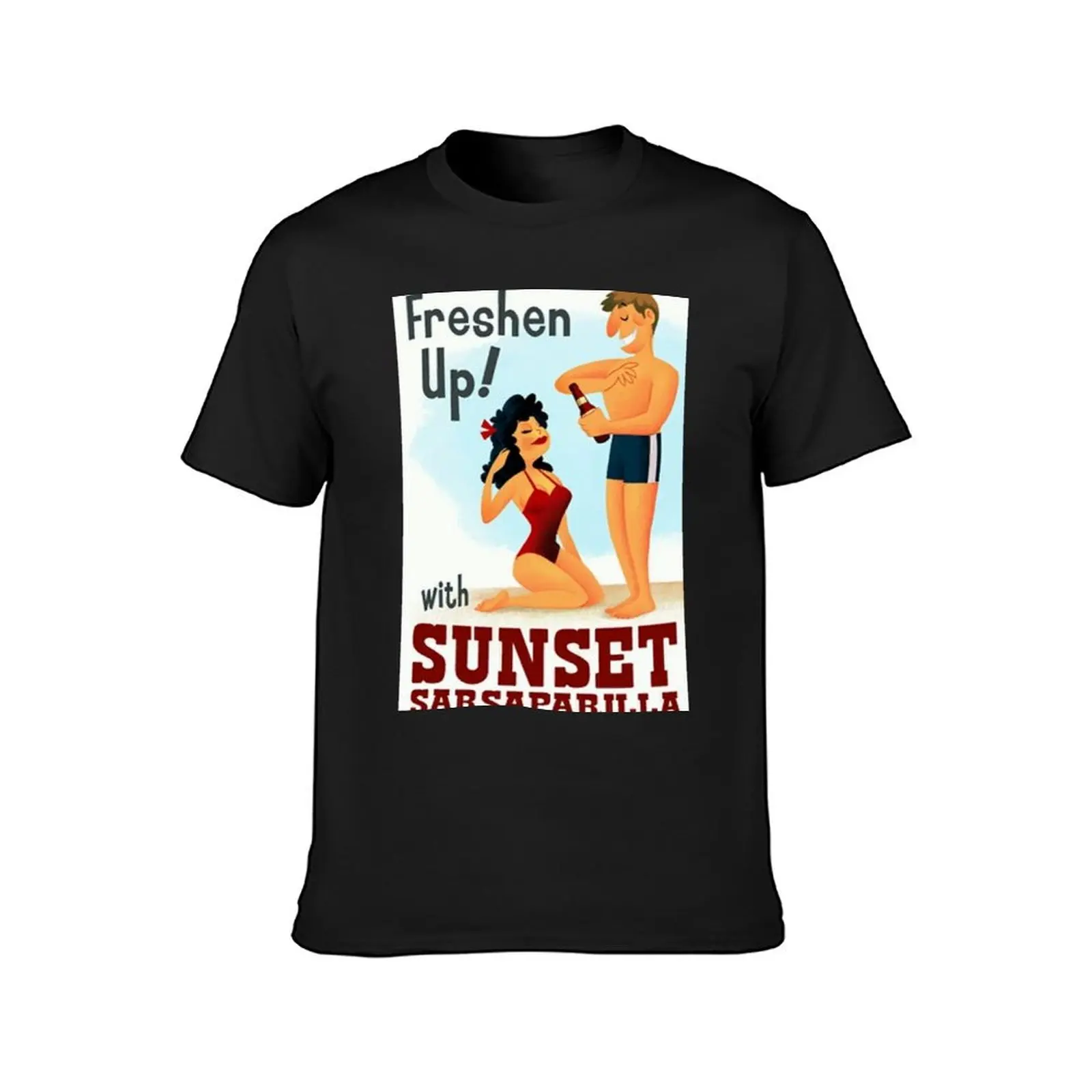 Freshen Up! Sunset Sarsaparilla Poster T-Shirt hippie clothes cute clothes customs design your own tees Men's t-shirt