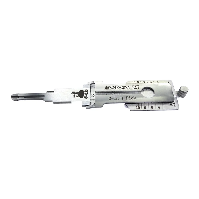 Lishi MAZ24R-2024-EXT 2-in-1 slotenmaker decoder ontstekings- en autodeur opener voor nieuwe Mazda modellen na 2024, vlakfreesbewerking
