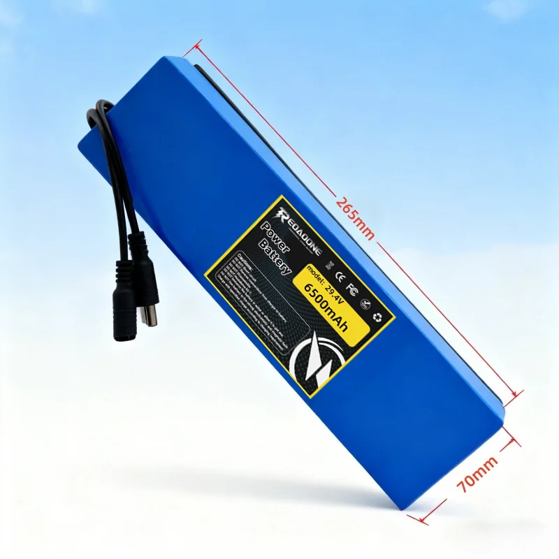

Aleaivy 7S2P 24V 6500mAh Li-ion Battery with Shockproof Sponge, Long Range for Scooter and Bicycle, Replacement Battery Pack