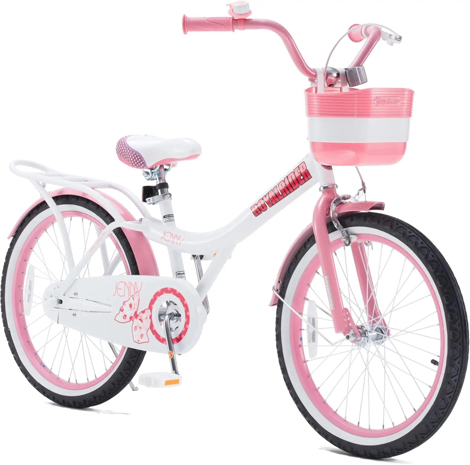 Royal Baby Girls Princess Bike Kids Bicycle with Basket & Mudguards 14 16 18 Inch Toddler Beginner Child Cycle for Age