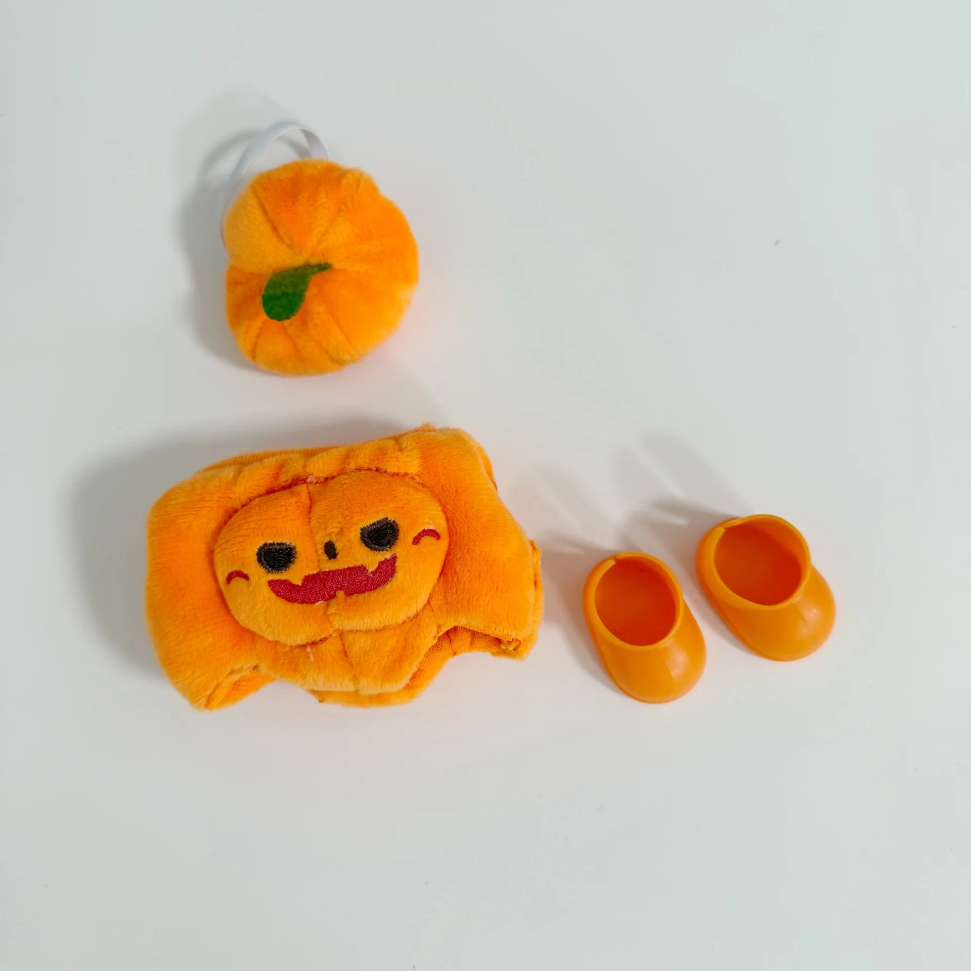 

Cute Labubu Doll Halloween Pumpkin Costume Outfit For 15、17cm 1st-3rd Gen