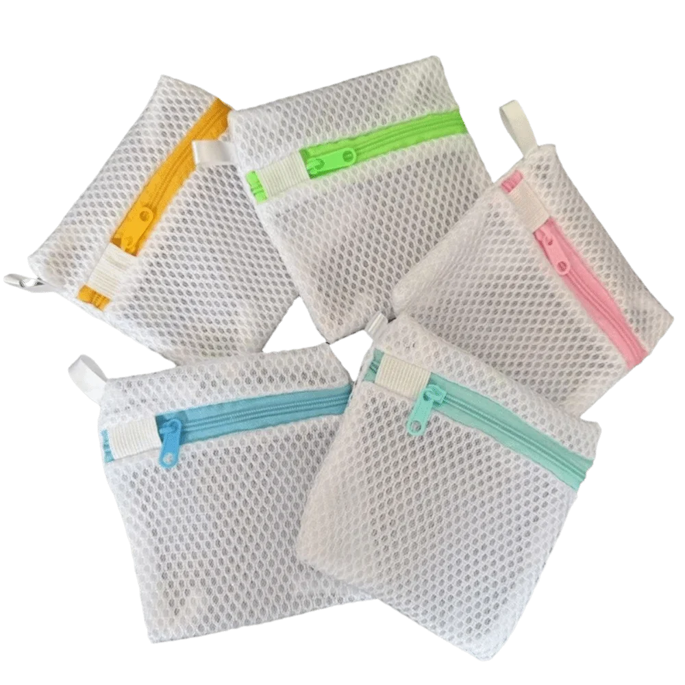 Mini Small Mesh Laundry Bag Mesh Polyester Scent Beads Special Bags Single-Layer Zipper Machine Zipper Bag Laundry Pods Storage view 3