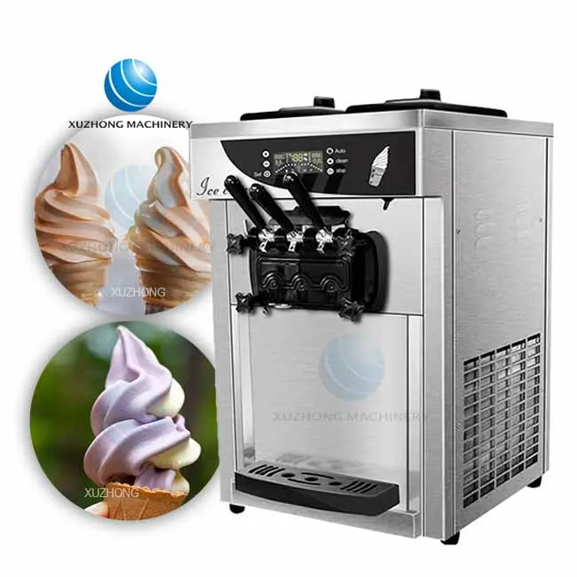 

Commercial Ice Cream Maker Machine Small Table Top Machine Industrial Maker Machine
