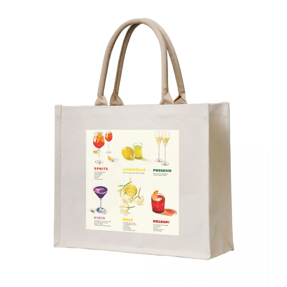 

Aperitivo Recipe Art Tote Bag Cloth bag Canvas bag Women's handbag handbag
