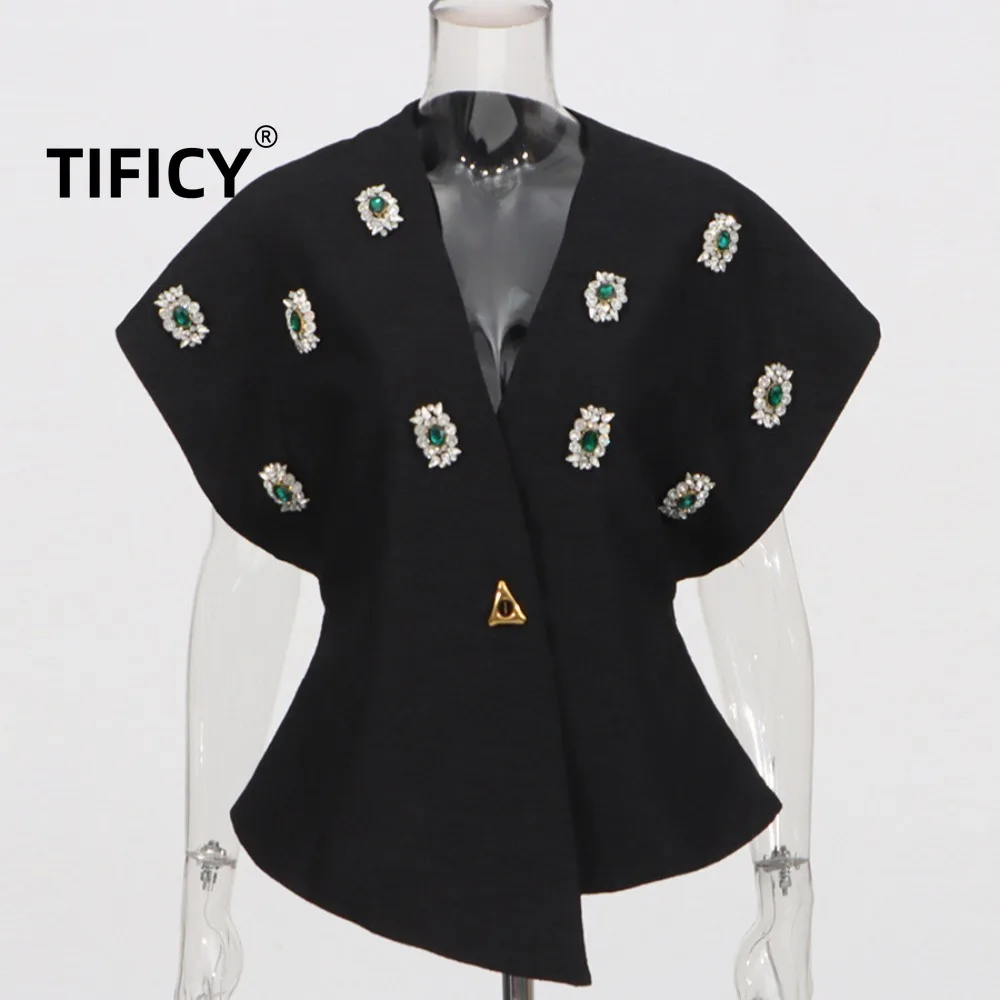 

High Street Французский сексуальный топ с глубоким v-образным вырезом, женский осенний новый стиль, облегающий и утягивающий жилет для ногтей, уличная куртка