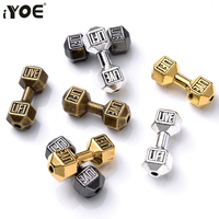 10pcs/Lot 8x20mm Antique Dumbbell Beads Alloy Barbell Spacer Beads For Jewelry Making Bracelet Necklace DIY Craft Accessories