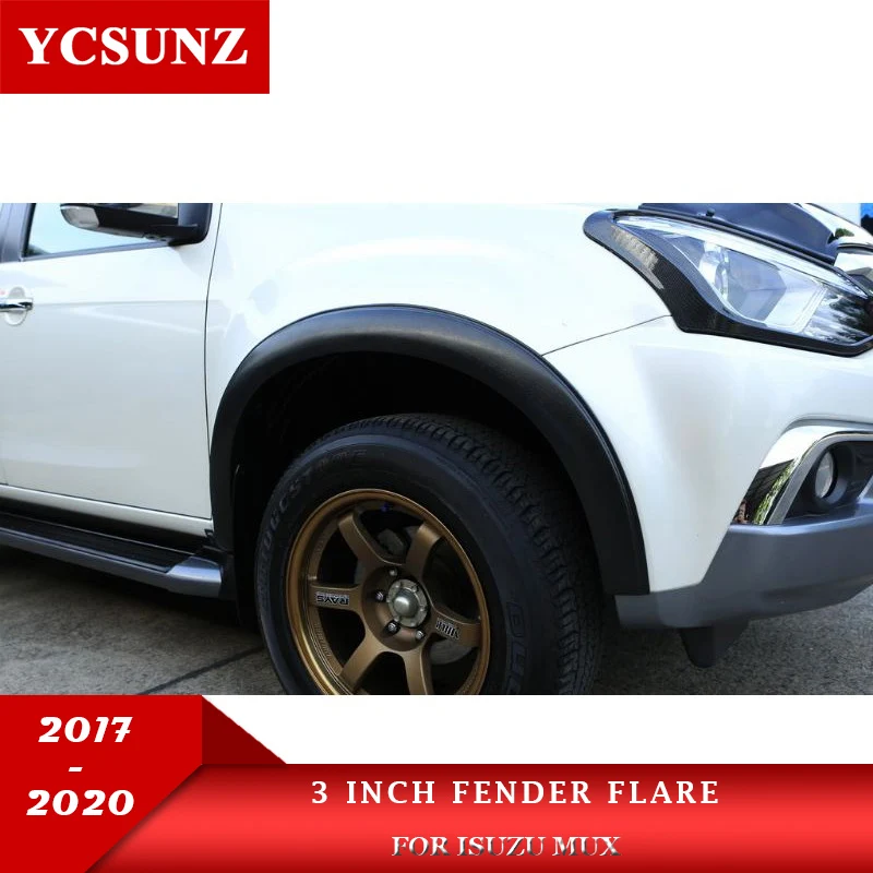 

OEM Wheel Arch Fender Flares Mudguards For Isuzu Mu-x Mux 2017 2018 2019 2020 Car Accessories Ycsunz