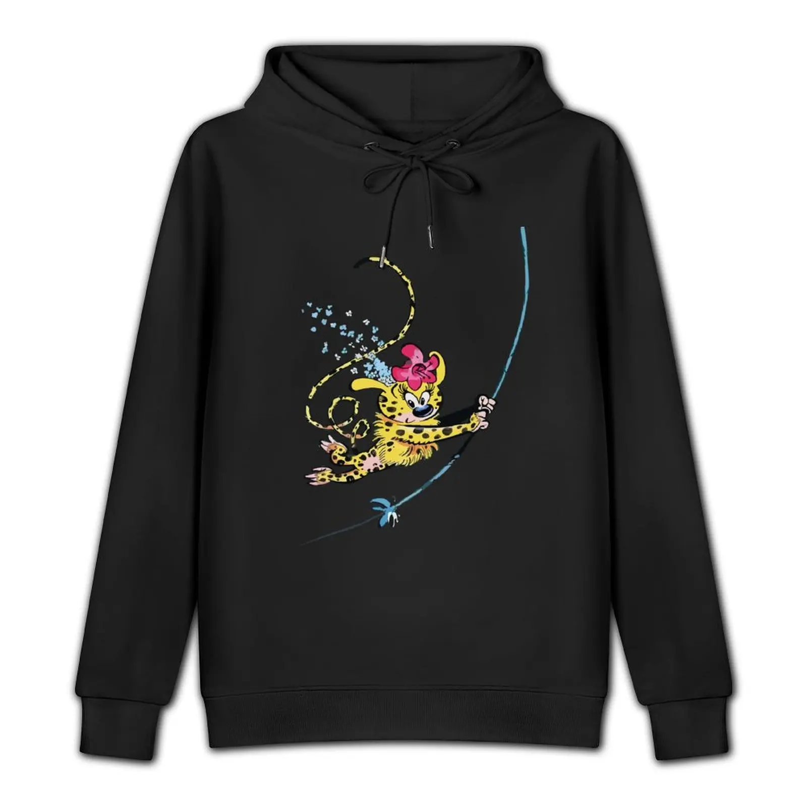 Marsupilami girl in the jungle Pullover Hoodie japanese style men clothes men's hoodies