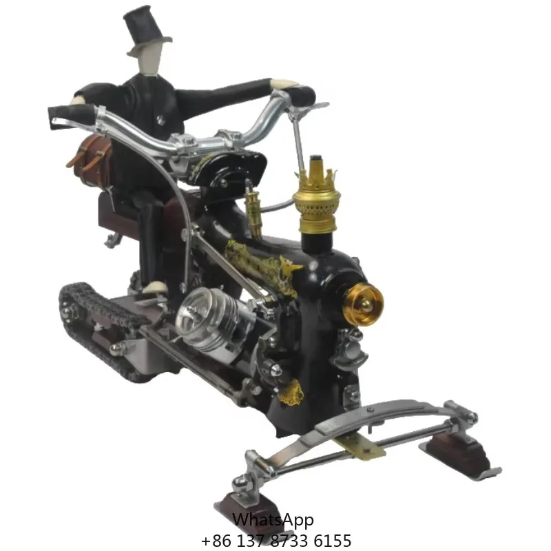 

Exquisite Handmade Metal Welding Crafts, Snowmobile-themed Home Decor Items