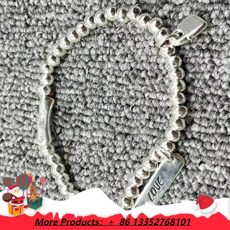 

2025 Европейская и американская мода, ниша, крутой стиль, любовный бренд, круглый браслет из бисера, женский подарок