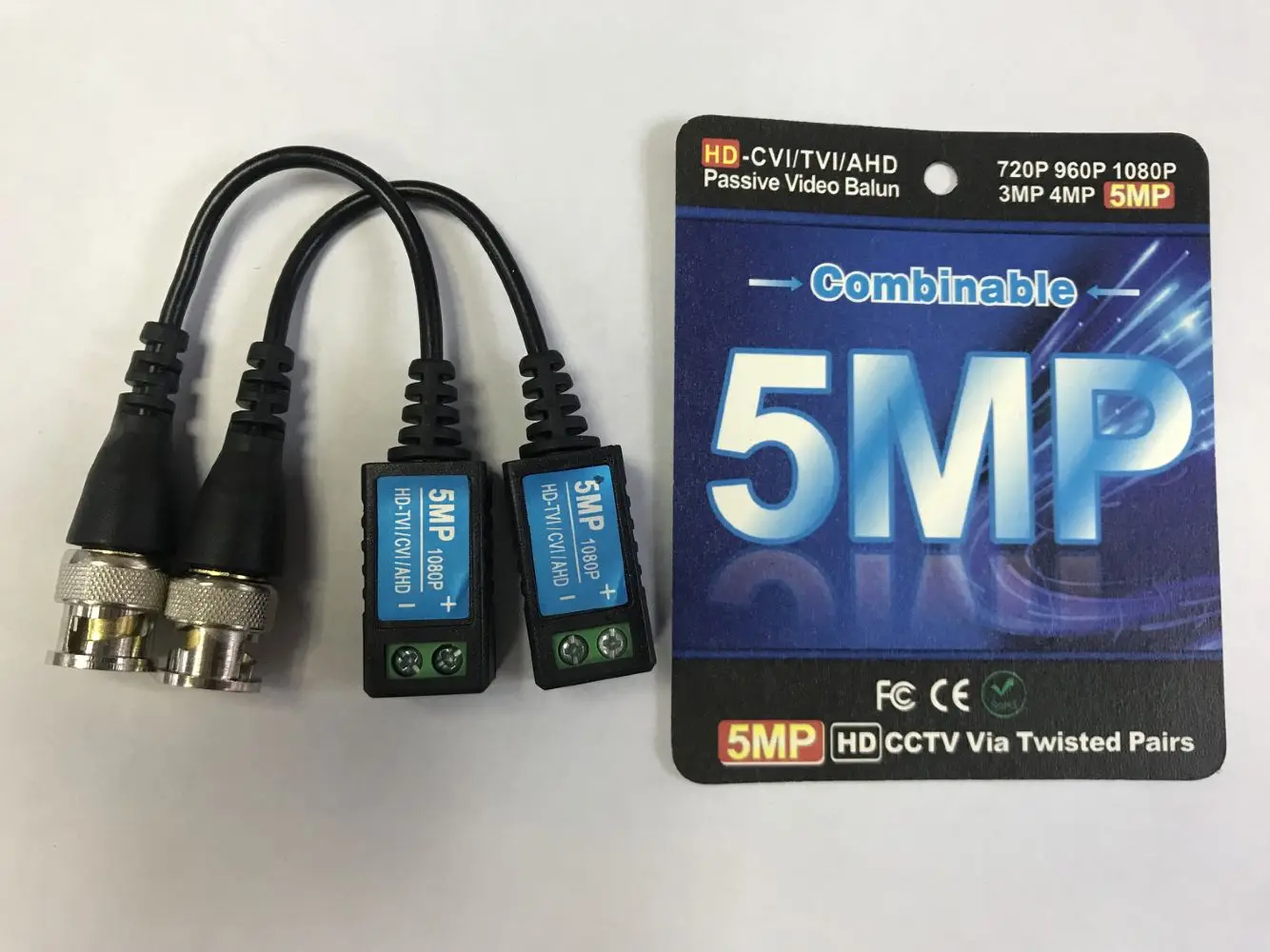 5MP HD CCTV Twist Pair Passive Video Balun UTP bnc transciver