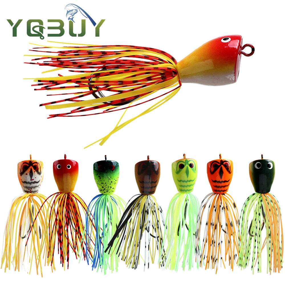 

Fishing Jump Frog Lure 9cm/7.4g Hard Bait Lure with Double Sharp Hooks Baits Simulation Frog Snake Head Lures