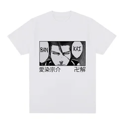 Anime Bleach Thousand Year Blood War Aizen Sosuke Bankai T Shirt Manga Women Cartoon Tee Shirt Men T-Shirt Unisex Harajuku Tops