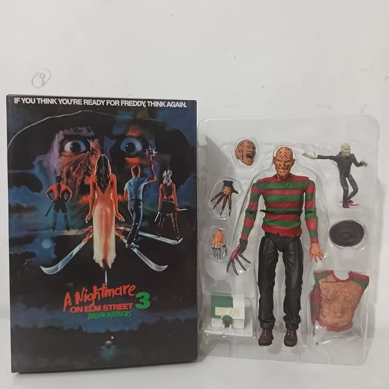 NECA Jason Freddy Krueger Voorhees Michael Myers Pennywise Uncharted Chucky Joker Action Figure Horror Doll