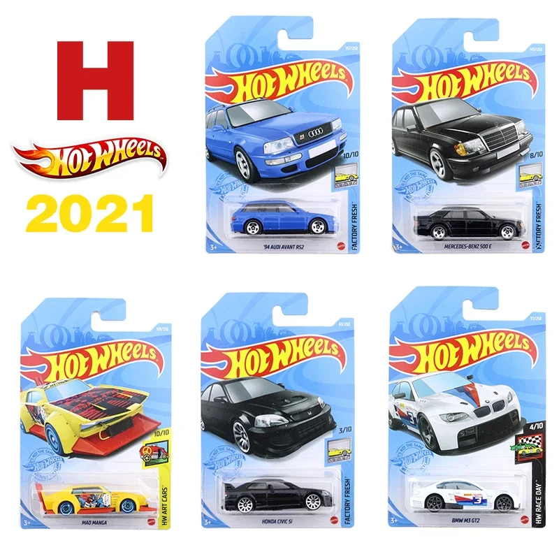 2021H Original Hot Wheels Mini Alloy Coupe Model Metal Die-Casting Simulation Racing Kids Toys Gift