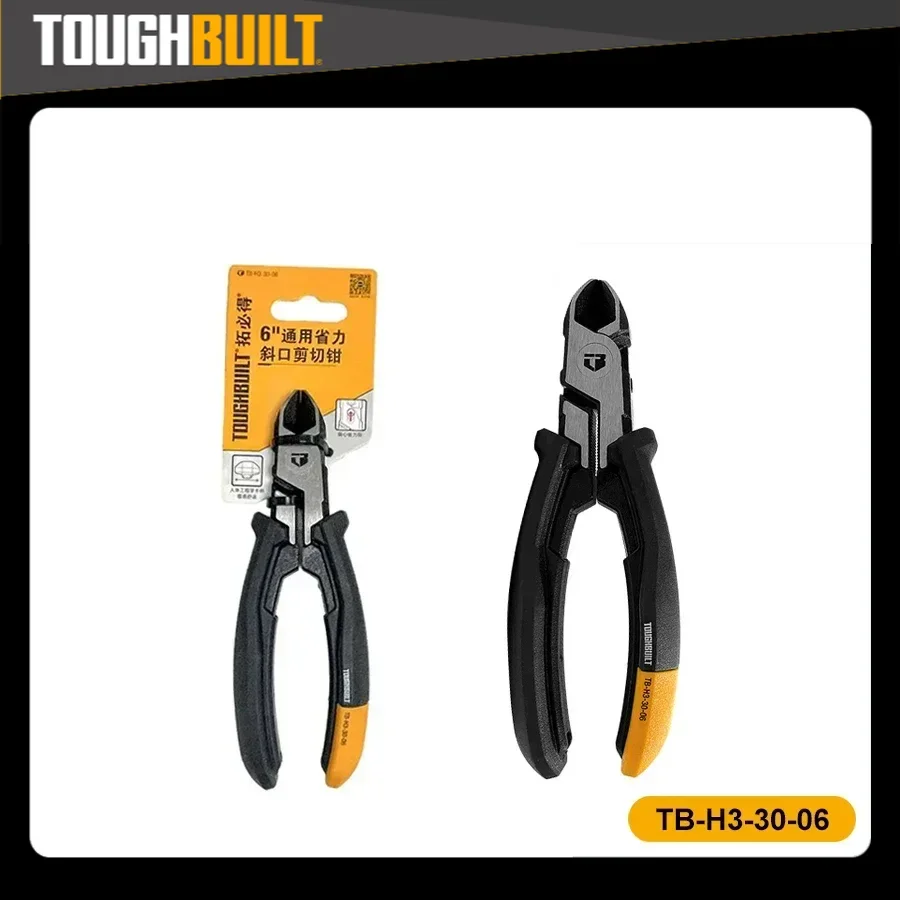 

TOUGHBUILT 6" General Purpose Labor Saving Diagonal Cutting Pliers Hand Tools Toughbuilt PliersTB-H3-30-06