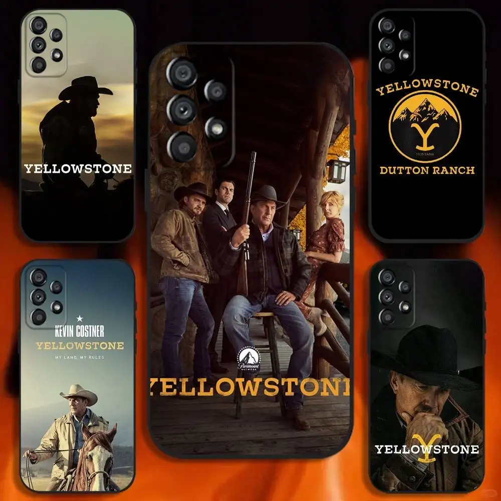 

Yellowstone TV Show Phone Case For Samsung Galaxy A20,A21s,A22,A31,A32,A52,A53,A72,73,A80 Soft Black Cover