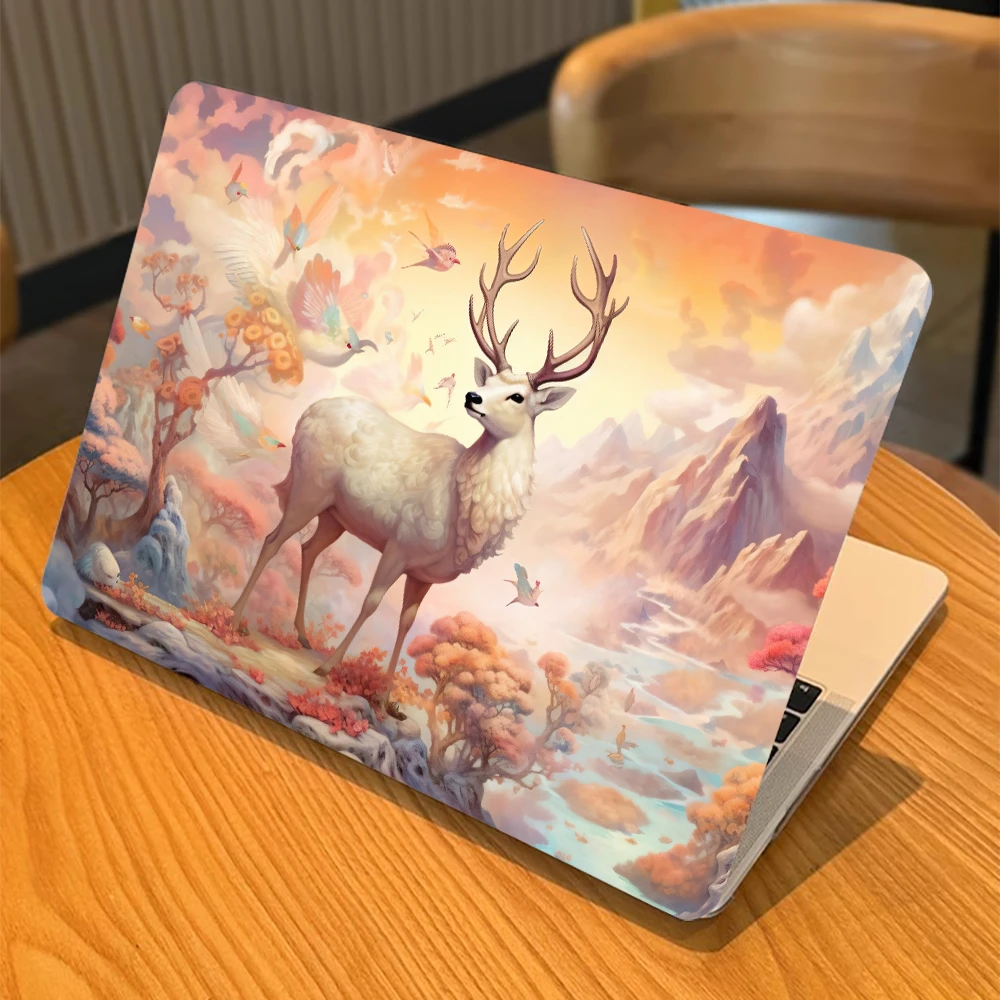 Funda con estampado de ciervos coloridos para MacBook Neo 13 2026, Funda para MacBook Air 13, Funda para MacBook Pro 13 14 16