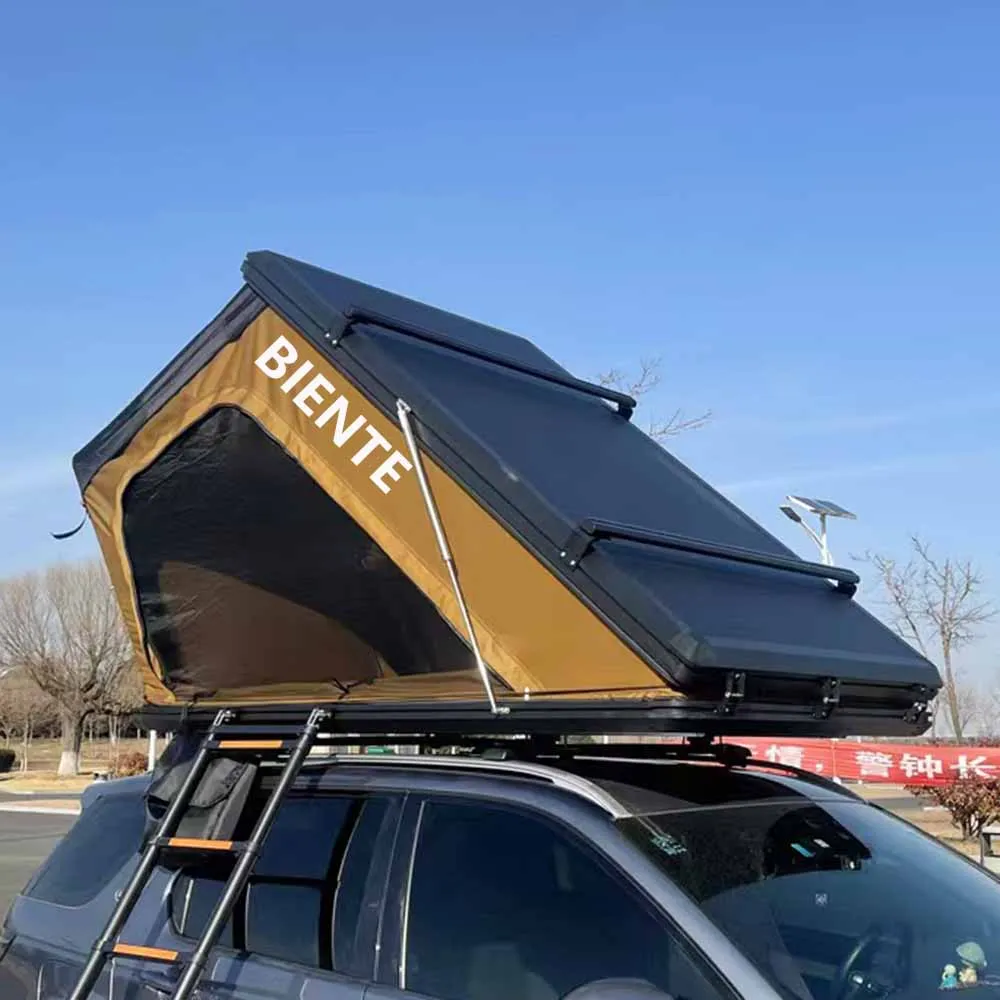 

Biente 2024 New 3-4 Person Hard Shell Aluminum RoofTop Tent for SUV Car for Camping and Off-Road Camper in Australia