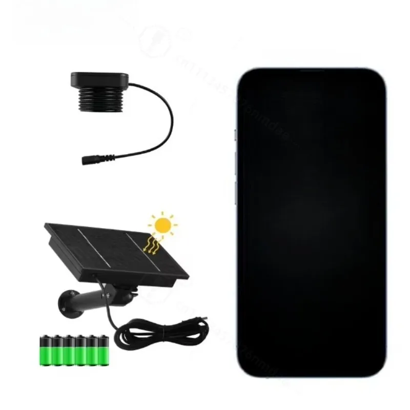 Wifi Ultrasonic Liquid Level Meter Solar Powered Water Tank Level Alarm Detector for Roof Water Storage Tank Monitoring