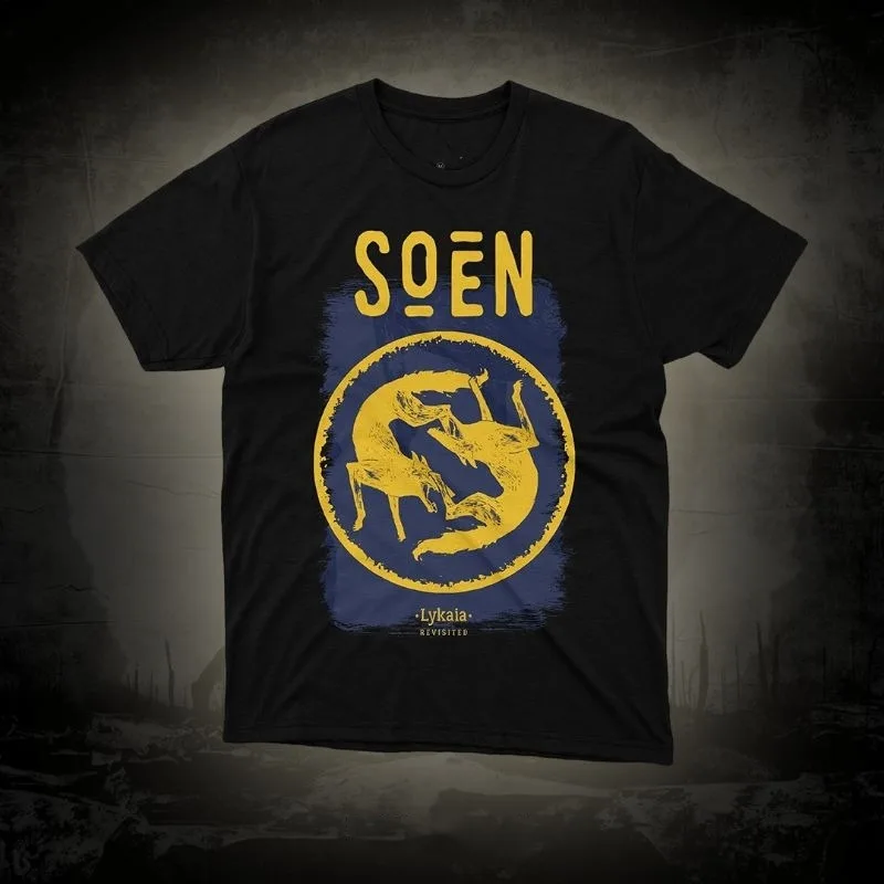 New Popular Soen Band Black T-Shirt Cotton Full Size Unisex