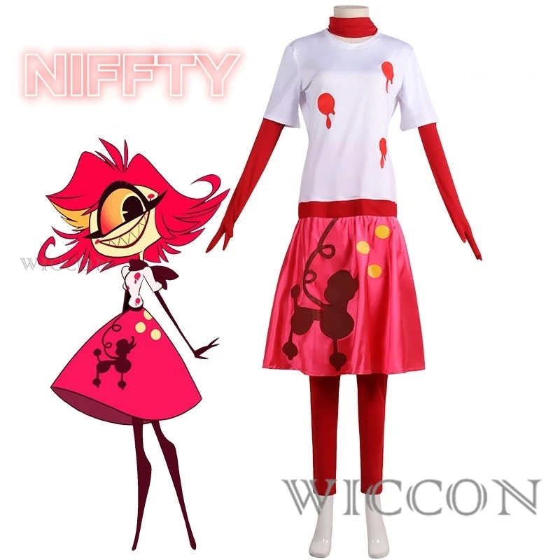 

Niffty Anime Hazbin Cos Hotel Cosplay Costume Clothe Uniform Cosplay Niff Sinners And Demons Maid Chef Halloween Party Woman Set