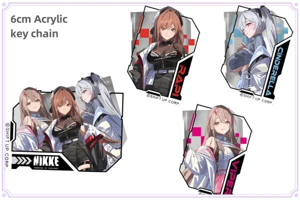 

Game Anime Acrylic key chain NIKKE Pendant gifts, decorative bags, car pendant products 6cm