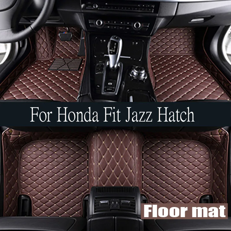 

TPE Car Floor Mat For Honda Fit Jazz Hatch GR1 GR3 2021 2022 2023 2024 Waterproof Leather Pads LHD Foot Rugs Carpets Accessories