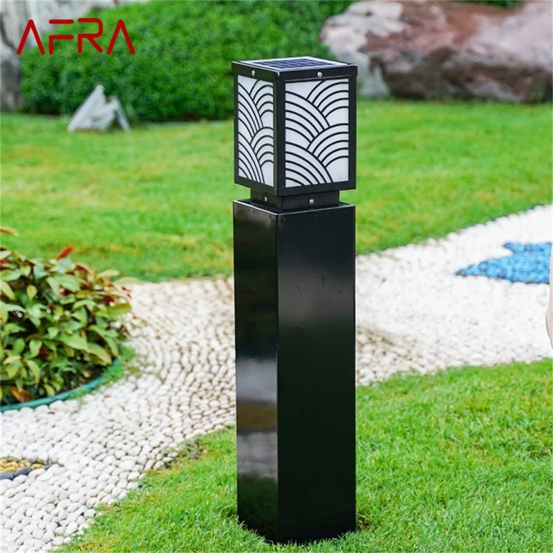 

AFRA Outdoor Lawn Lights Retro Black Garden Lamp LED Waterproof IP65 Home Decorative for Duplex