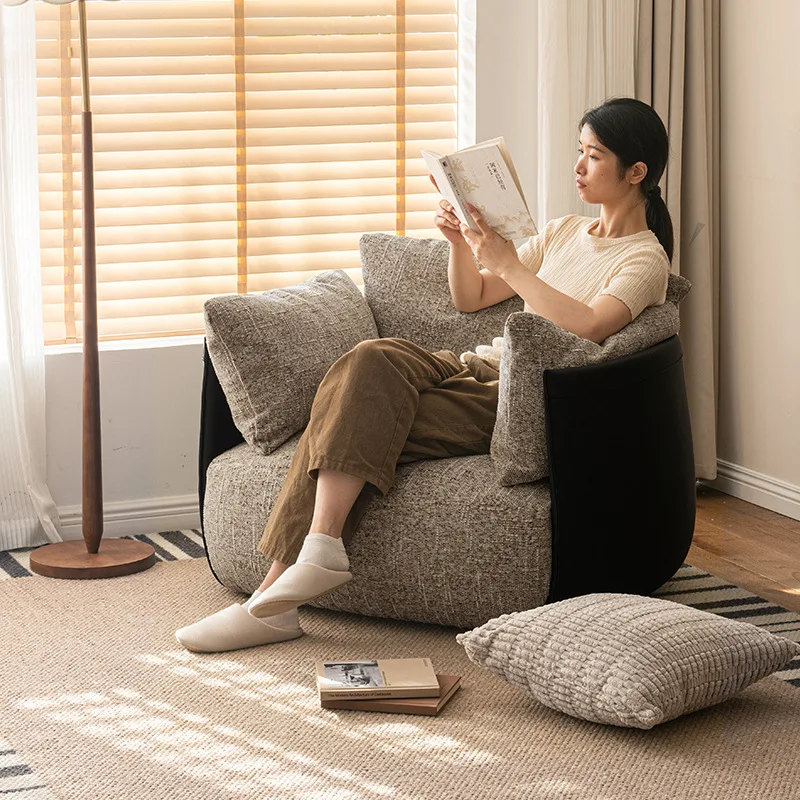 

Sofa single sofa chair designer Nordic balcony leisure chair living room leisure sofa recliner