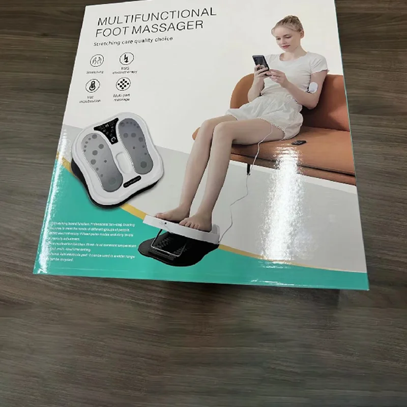 Physiotherapy Pulse Foot Massager Multifunctional Sport Massage Foot Massage Machine Household Meridian Dredging Heate