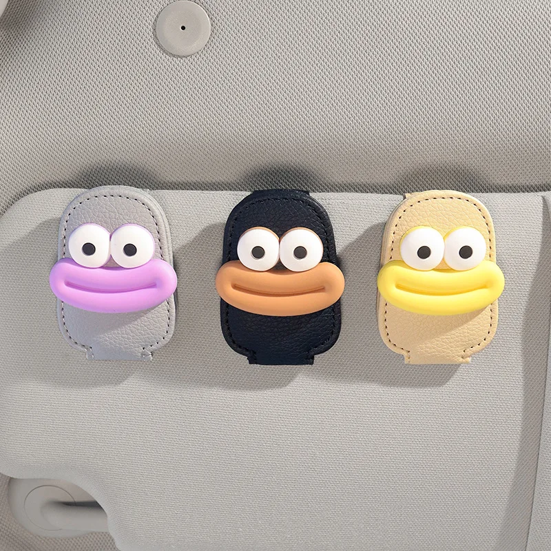 

1PC Car Sun Visor Storage Wonder, Eyeglass Frame, Creative Cartoon Car Eyeglass Clip, Multi-functional Storage Card Clip