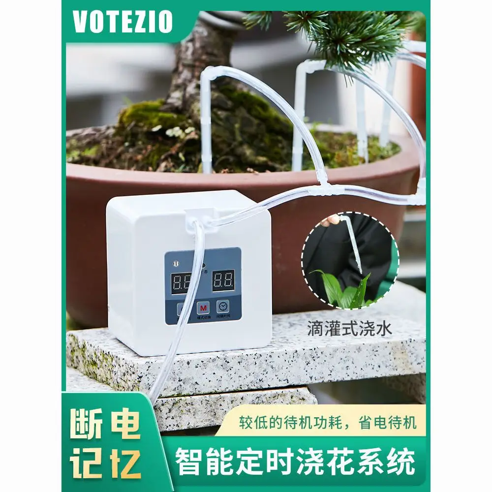 Intelligent Flower Watering Device for Lazy Homes, Regular Drip Irrigation, Balcony Green Plants, Automatic Flower Watering Set,