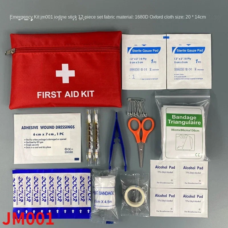 12 pezzi kit di pronto soccorso da viaggio portatile borsa di sopravvivenza mini borsa di emergenza per auto casa picnic campeggio viaggio kit di sopravvivenza all'aperto