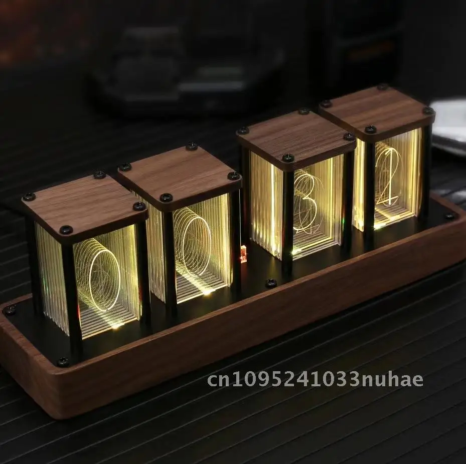 

Desktop clock light tube clock assembly-free creative alarm clock timer