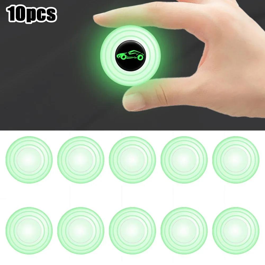 

10X Car Door Anti-Collision Luminous Sound Insulation And Shock-Absorbing Gasket Silicone Exterior Car Door Hood Pads Parts