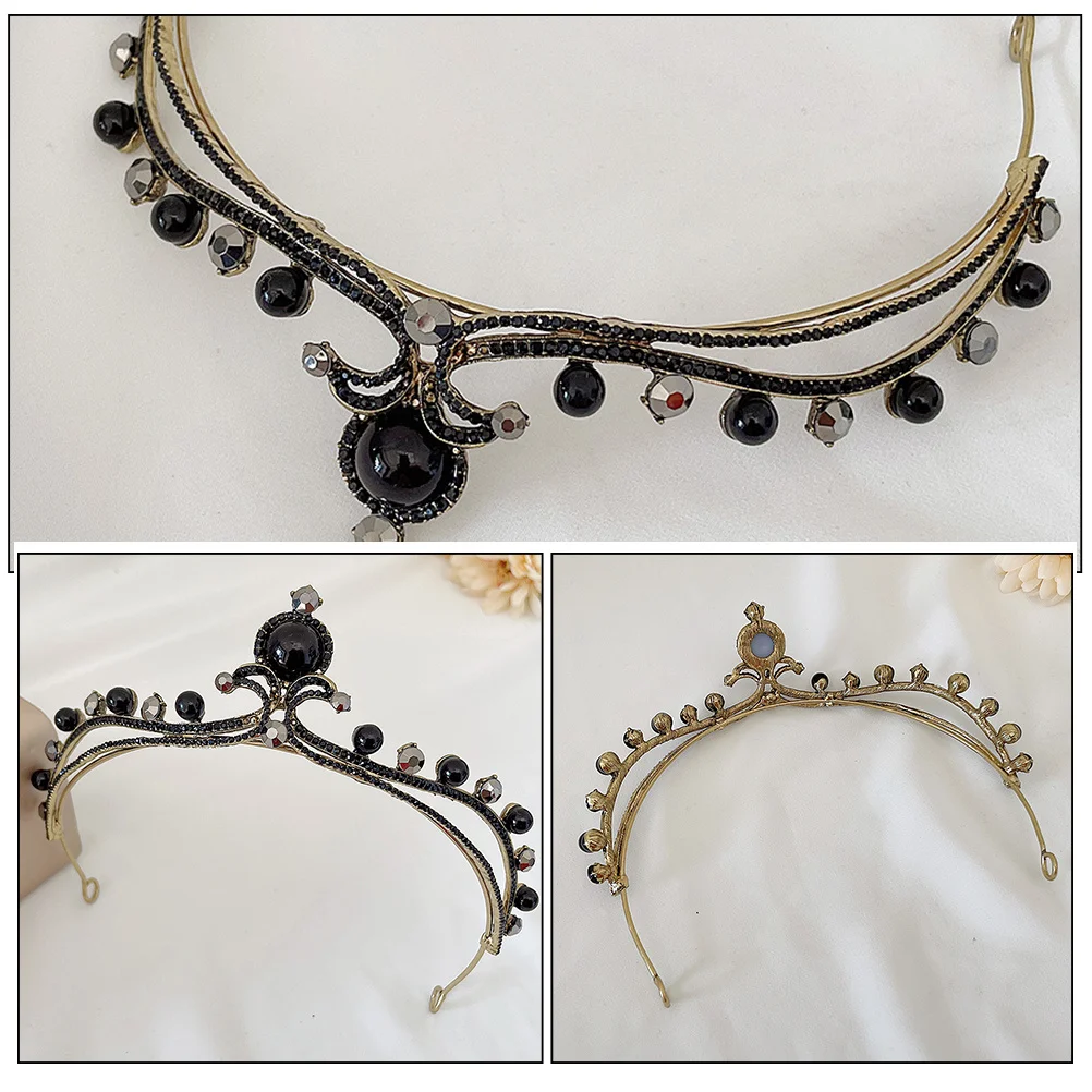 

Evening Dress Hair Accessory Crystal Bridal Crown For Wedding Party Tiara Women Rhinestone Headdress Crowns