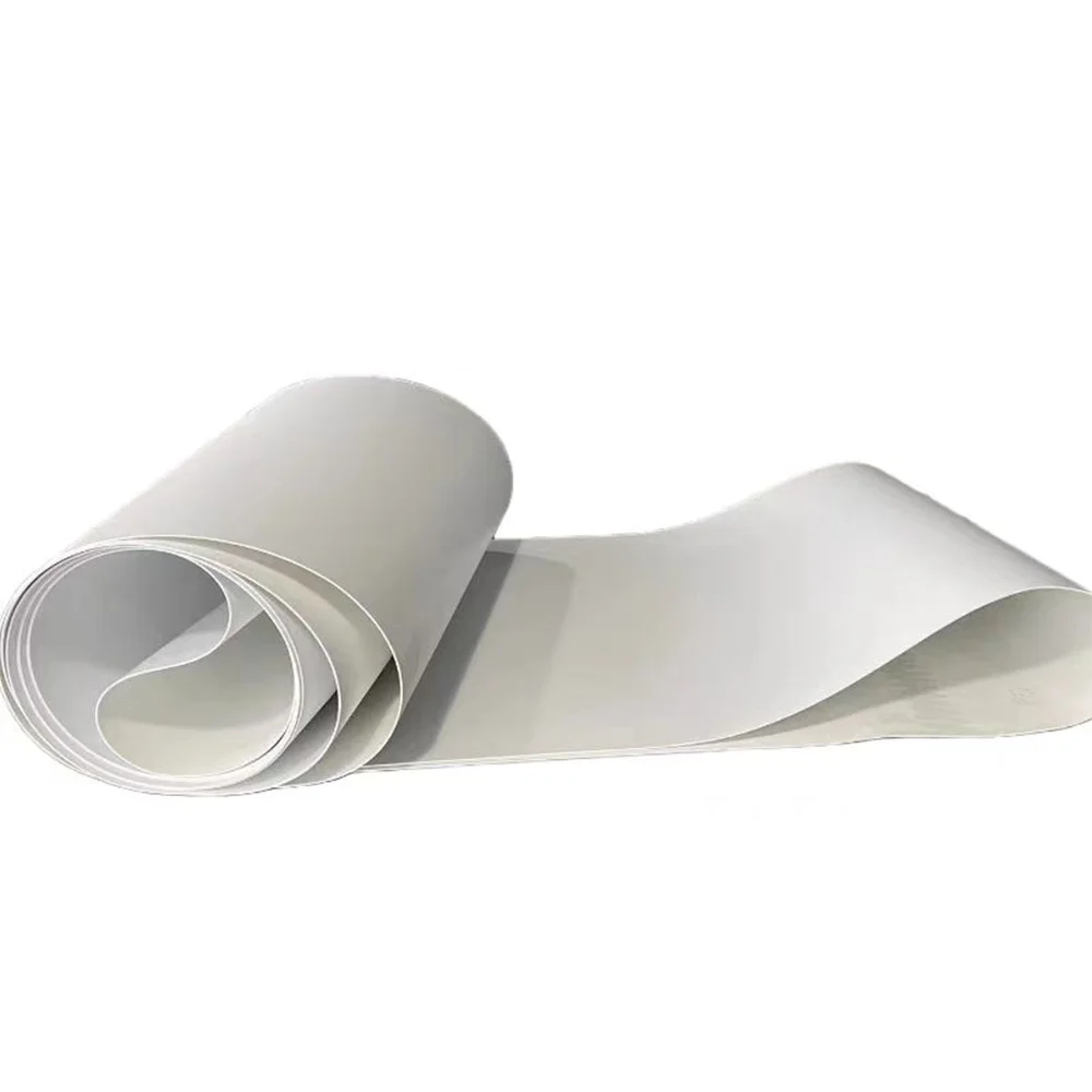 Nastro trasportatore in pvc bianco Perimetro: 3000 mm-3450 mm larghezza: 90 mm-300 mm