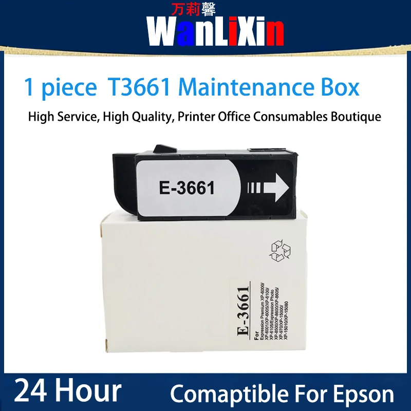 

1 piece T3661 Maintenance Box Comaptible For Epson XP-15000 xp970 XP8500