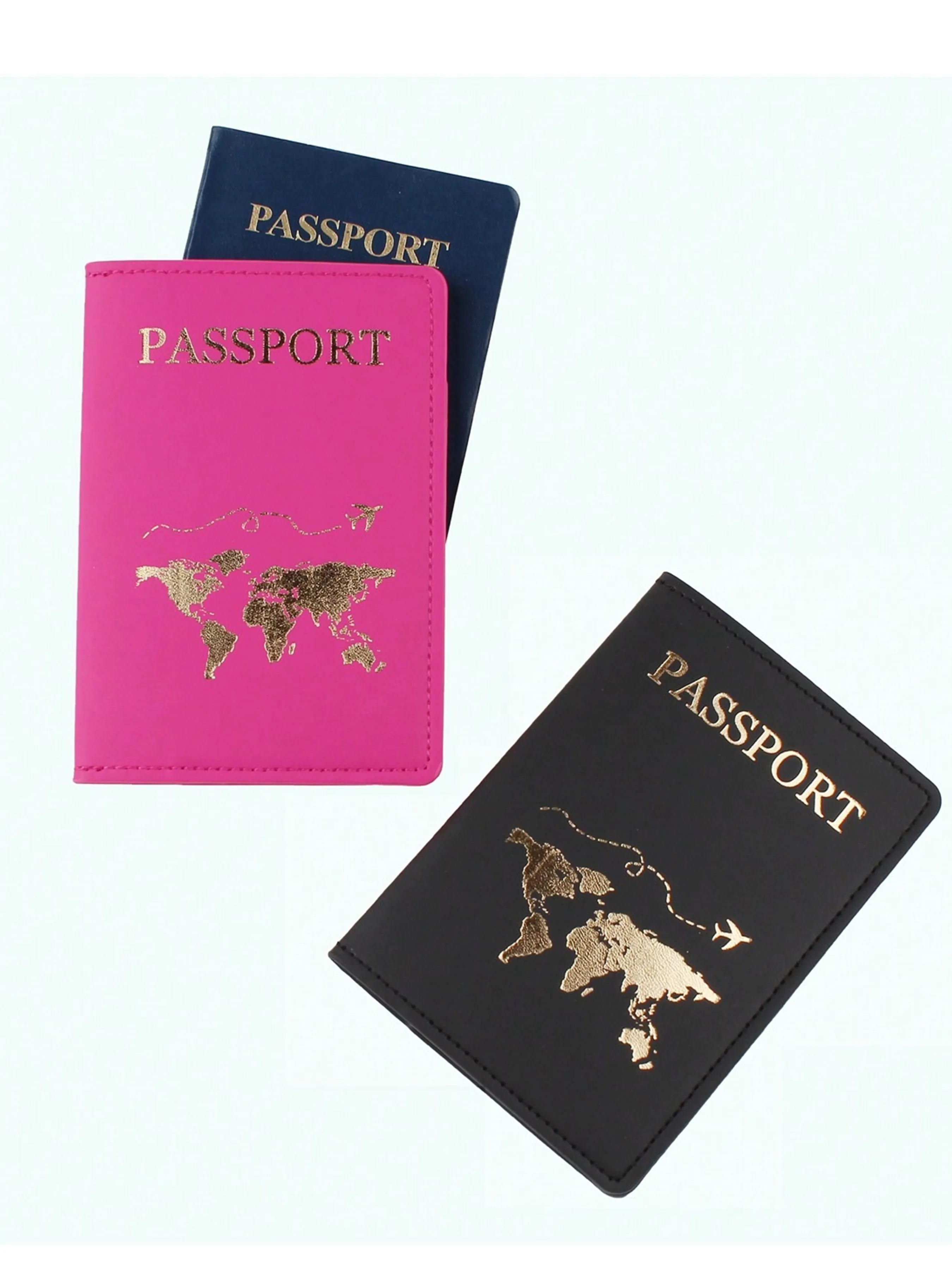 

Чехол для паспорта из искусственной кожи с отделением для карт, легкий дорожный аксессуар, кошелек, подарок для женщин и мужчин