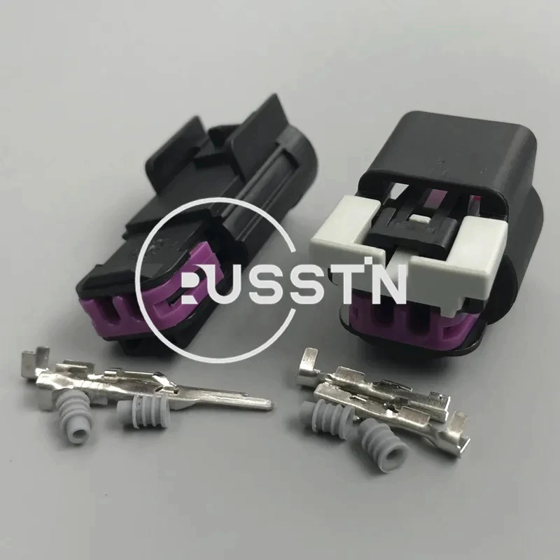 1 Set 2 Hole Automotive Plug Cable Harness Socket AC Assembly Oil Pump Connector 15326801 13510085