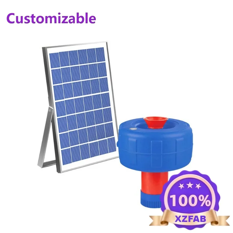 Factory Direct 2026 Solar aerated pump, DC brushless solar water jet aerated floating pump
