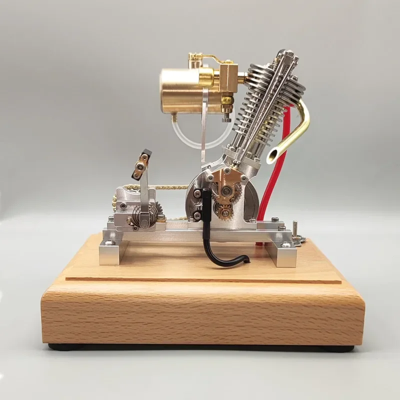 Scooter Motorcycle Single Cylinder Engine Model Operable for Teaching Enthusiast Collection DIY Display