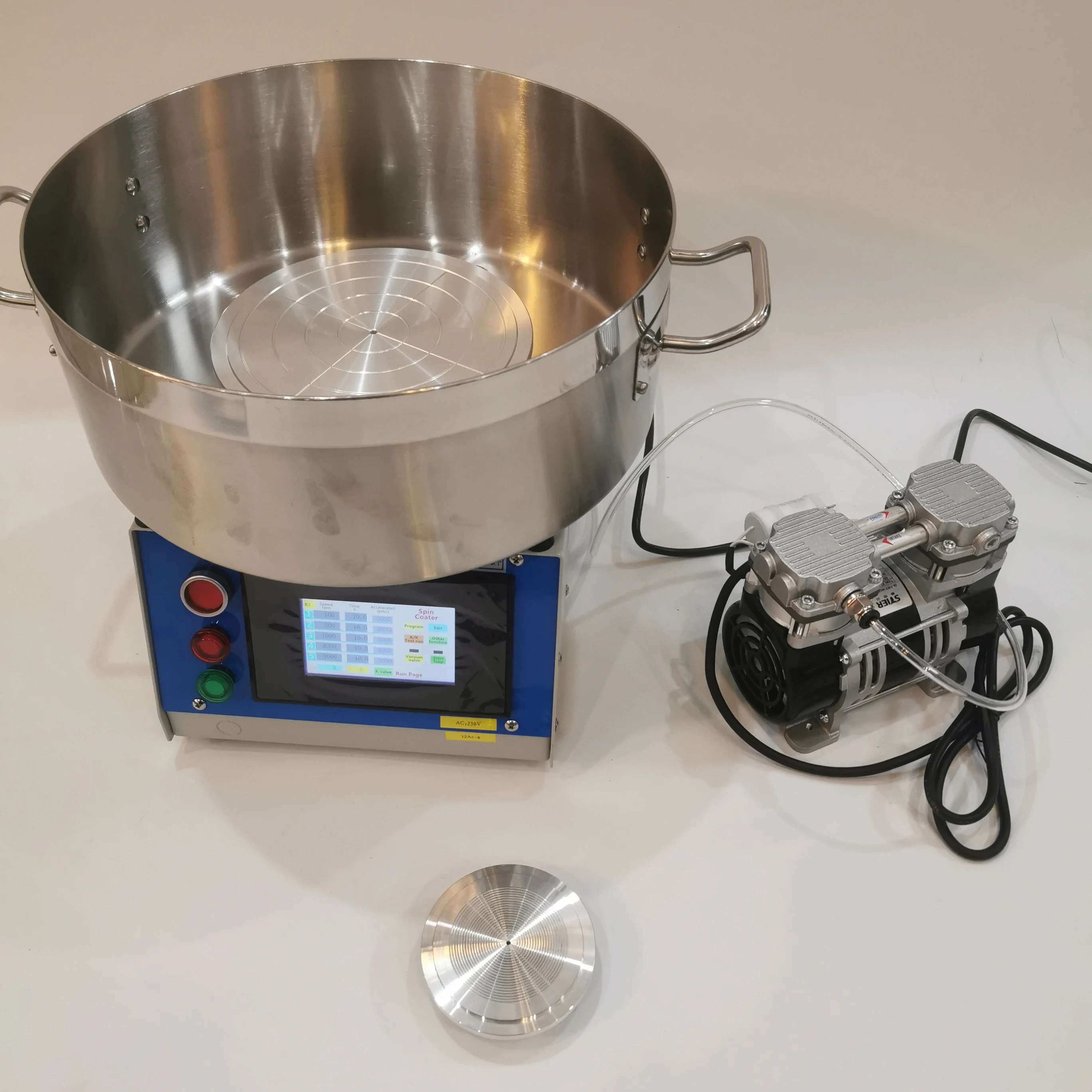 

8 inches 200mm spin coater / Spin Processor Glue Spin coating machine with 2pcs vacuum chuck 110V/220V